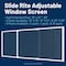 Ritescreen 20 in. W x 28 in H Adjustable Window Screen, FG, Charcoal Fiberglass Mesh, Bronze FG-SLDR2PK28X20 - alternate 4
